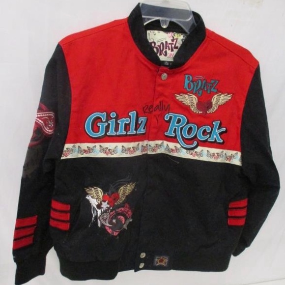 Bratz Girlz Rock Bomber Jacket - Picture 1 of 5